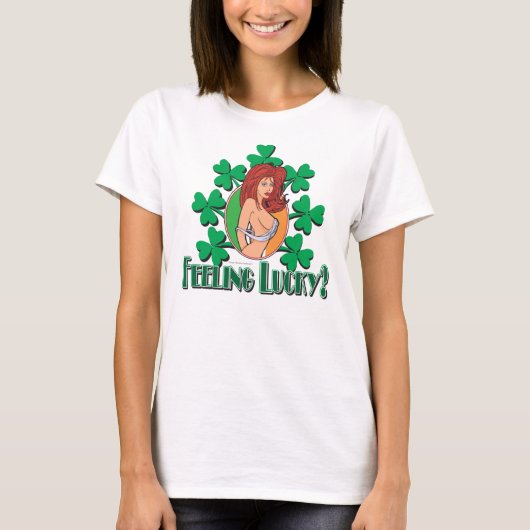 St Patricks Day Irish Girl T-Shirt (Vorderseite)