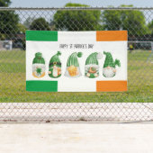 St. Patrick's Day Irish Gnomes Banner (Insitu)