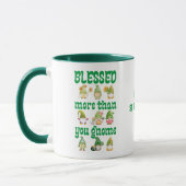 St Patrick's Day Irish Gnomes Tasse (Links)