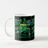 St. Patrick's Day Irish Green Glück Kleeblatt Kaffeetasse (Links)