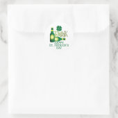 St. Patrick's Day Irish Green Glück Kleeblatt Runder Aufkleber (Tasche)