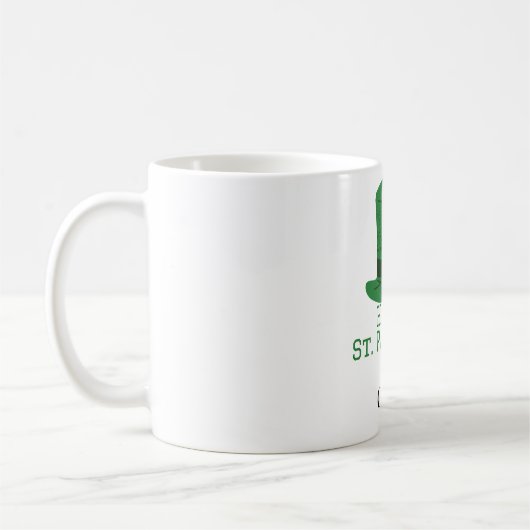 St. Patrick's Day Irish Green Hut Glück Kleeblatt Kaffeetasse (Links)