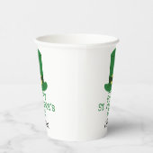 St. Patrick's Day Irish Green Hut Glück Kleeblatt Pappbecher (Rechts)