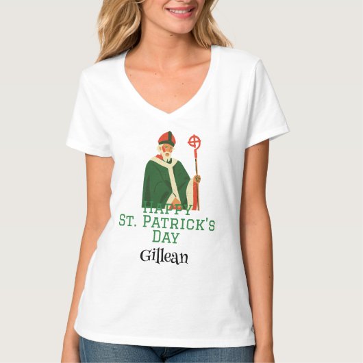 St. Patrick's Day Irish Green Hut Glück Kleeblatt T-Shirt (Vorderseite)