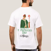 St. Patrick's Day Irish Green Hut Glück Kleeblatt T-Shirt (Rückseite)