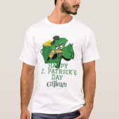 St. Patrick's Day Irish Green Hut Glück Kleeblatt T-Shirt (Vorderseite)