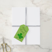 St Patricks Day Irish Green Kleeblatt Viel Glück Geschenkanhänger (Mit Garn)