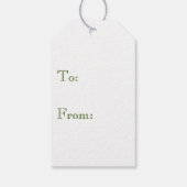 St Patricks Day Irish Green Kleeblatt Viel Glück Geschenkanhänger (Rückseite)