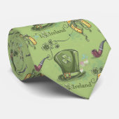 St. Patricks Day Irish Green Neck Tie Krawatte (Gerollt)