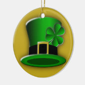 St Patrick's Day Irish Hat Standard Round Ornament (Links)
