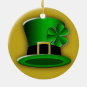 St Patrick's Day Irish Hat Standard Round Ornament (Hinten)