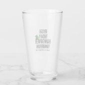 St Patrick's Day Irish Heute hungrig über Morgen Glas (Rückseite)