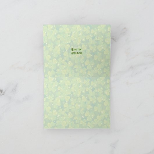 St. Patrick's Day Irish Hochzeit Danke (Innenseite)