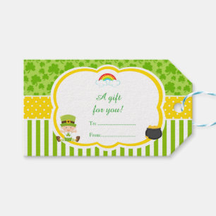 St Patrick's Day Irish Holiday Boy Baby Shower Geschenkanhänger