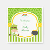 St Patrick's Day Irish Holiday Boy Baby Shower Serviette (Vorderseite)