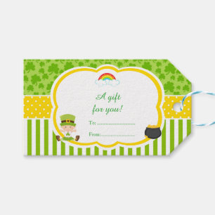 St Patrick's Day Irish Holiday Girl Baby Shower Geschenkanhänger