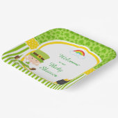 St Patrick's Day Irish Holiday Girl Baby Shower Pappteller (Gewinkelt)