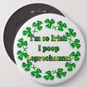 St. Patrick's Day Irish Humors Buttons Buttone (Vorne & Hinten)