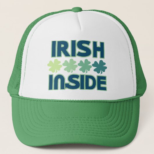 St Patricks Day Irish Inside Truckerkappe (Vorderseite)