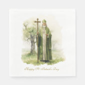 St Patricks Day Irish Ireland Celtic Green Serviette (Vorderseite)