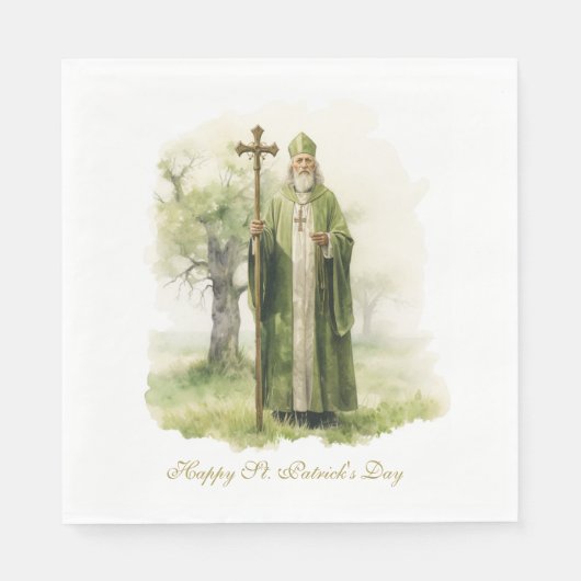 St Patricks Day Irish Ireland Celtic Green Serviette (Vorderseite)