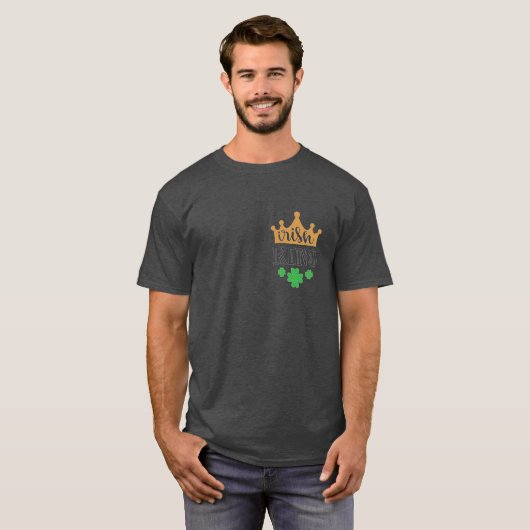 St Patrick's Day Irish King    FunnyT-Shirt T-Shirt (Vorne ganz)
