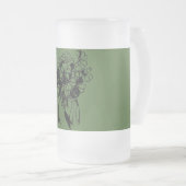 St. Patrick's Day Irish Kleeblatt Bouquet Mattglas Bierglas (VorderseiteRechts)