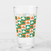 St. Patrick's Day Irish Kleeblatt Clover Beer Glas (Rückseite)