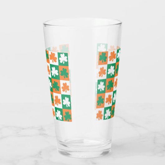 St. Patrick's Day Irish Kleeblatt Clover Beer Glas (Rechts)