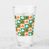 St. Patrick's Day Irish Kleeblatt Clover Beer Glas (Vorderseite)