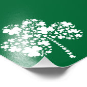 St Patrick's Day Irish Kleeblatt Clover Fotodruck (Ecke)