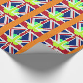 St. Patrick's Day Irish Kleeblatt Clover UK Flag Geschenkpapier (Ecke)