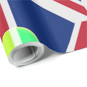 St. Patrick's Day Irish Kleeblatt Clover UK Flag Geschenkpapier (Rolleneckpunkt)