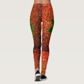 St Patrick's Day Irish Kleeblatt Gold Glitzer Gree Leggings (Rückseite)