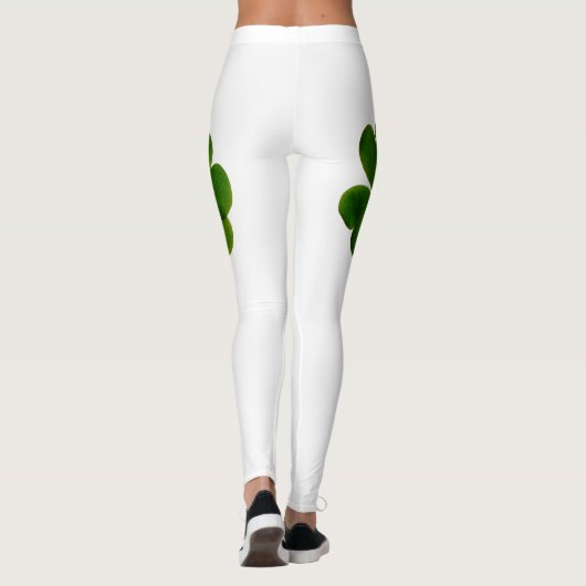 St Patrick's Day Irish Kleeblatt Grüner Text 2020 Leggings (Rückseite)