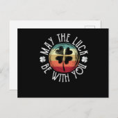 St. Patrick's Day Irish Kleeblatt Mai Glück Postkarte (Vorne/Hinten)