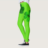 St Patrick's Day Irish Kleeblatt Neon Green Girly Leggings (Links)