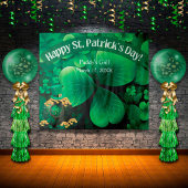 St. Patrick's Day Irish Kleeblatt Party Hintergrun Wandteppich