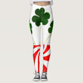 St Patrick's Day Irish Kleeblatt Peppermint 2020 Leggings (Vorderseite)