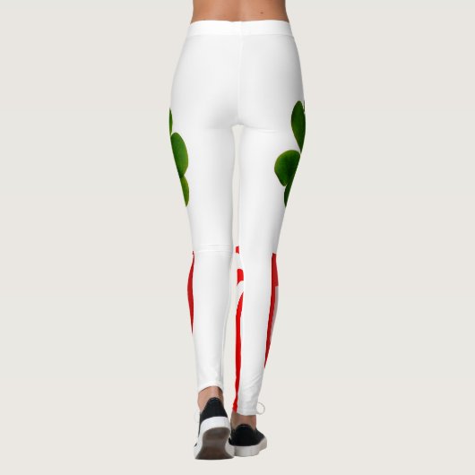 St Patrick's Day Irish Kleeblatt Peppermint 2020 Leggings (Rückseite)