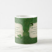 St. Patrick's Day Irish Kleeblatt Segen Kaffeetasse (Mittel)