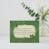 St. Patrick's Day Irish Kleeblatt Segen Postkarte (Stehend Vorderseite)