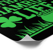 St Patricks Day Irish Kleeblatt Shenanigan Irland Poster (Ecke)