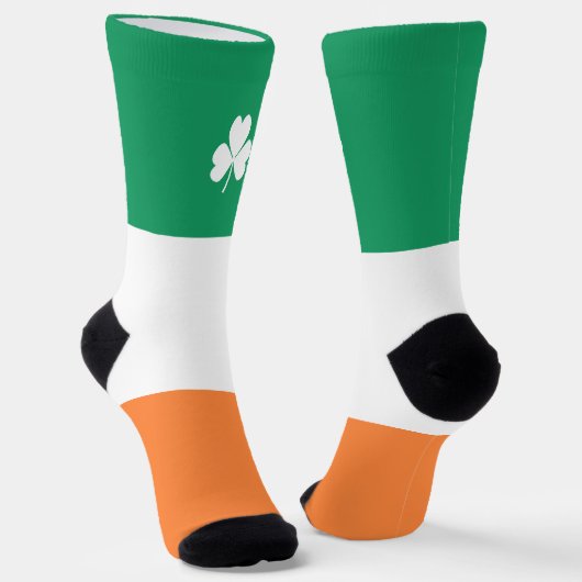 St Patricks Day Irish Kleeblatt Socken (Gewinkelt)