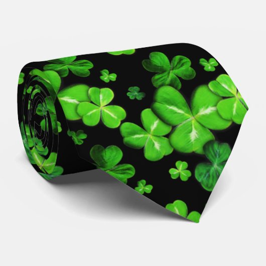 St. Patrick's Day Irish Kleeblatts MusterLeggings Krawatte (Gerollt)