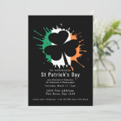 St Patricks Day Irish Kleeblatts und Shenanigans Einladung (Stehend Vorderseite)