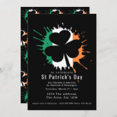 St Patricks Day Irish Kleeblatts und Shenanigans Einladung (Vorne/Hinten)