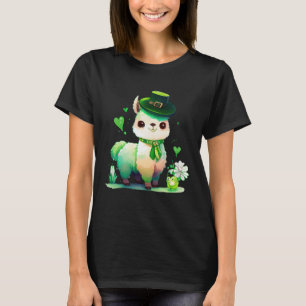 St Patrick's Day Irish Lama Happy St Patrick's T-Shirt