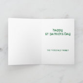 St Patrick's Day Irish Landscape Personalisiert Karte (Innenseite)