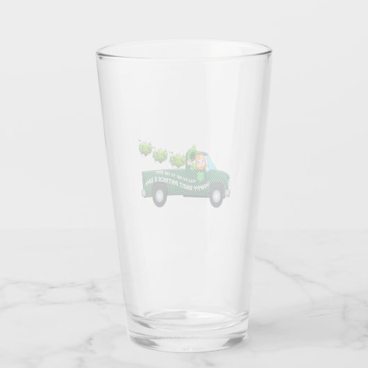 St Patricks Day Irish Leprechaun Funny Beer Pint Glas (Rückseite)